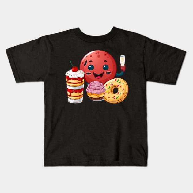 Donut kawaii  junk food T-Shirt cute  funny Kids T-Shirt by nonagobich